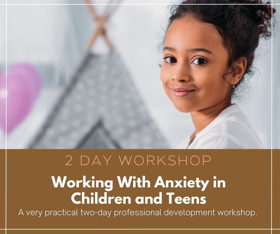 poster for workshop to work with children and teens anxiety